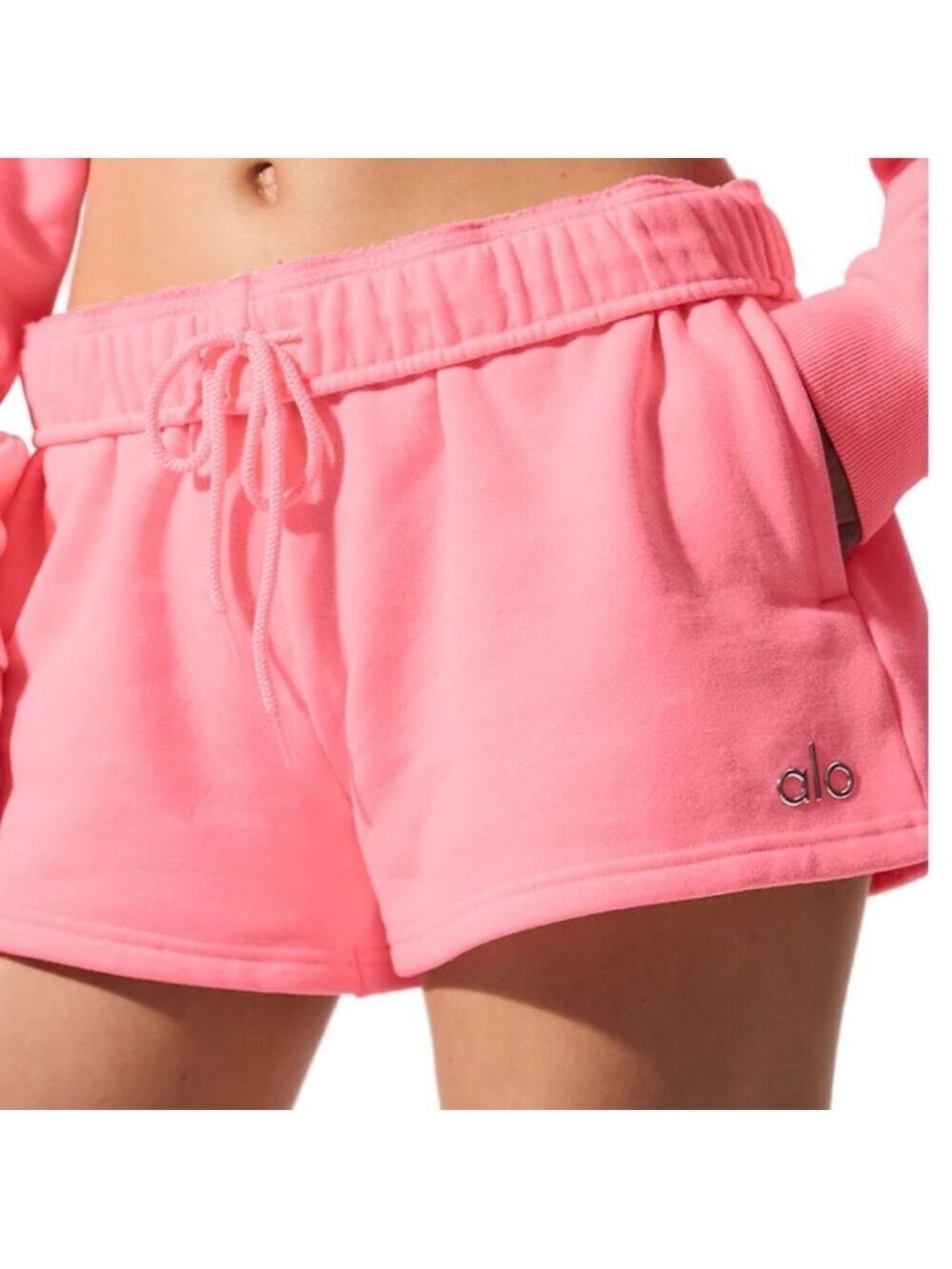 Alo Yoga Neon Bubblegum Pink Accolade Athletic Shorts NWT